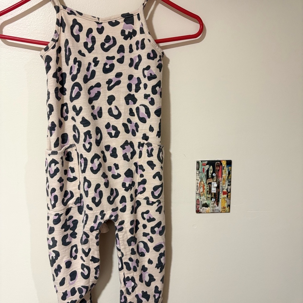 Leopard Print Kids Jumpsuit